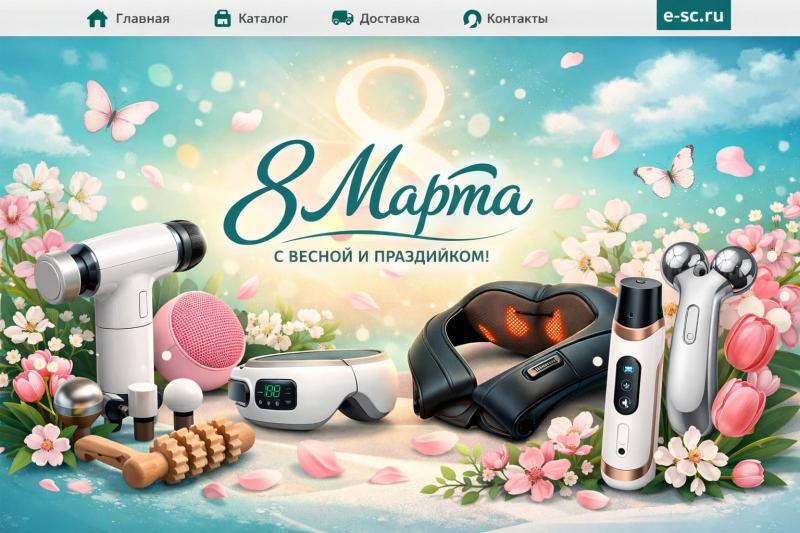 Поздравляем с Международным женским днём — 8 Марта!