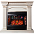 Каминокомплект InterFlame Афина (бежевый с золотой патиной)+Panoramic 25 Led FX