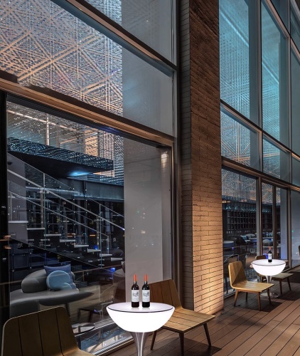 Комплект светящейся мебели Стол+2 стула V1