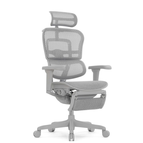 Ортопедическое кресло Falto Ergohuman 2 Ultra Footrest Серое