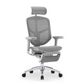 Ортопедическое кресло Falto ENJOY ELITE 2 с подножкой серое