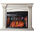 Каминокомплект InterFlame Афина (бежевый с золотой патиной)+Panoramic 33 Led FX